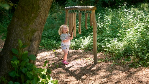 Summer fun in Ightham Mote's Natural Play area